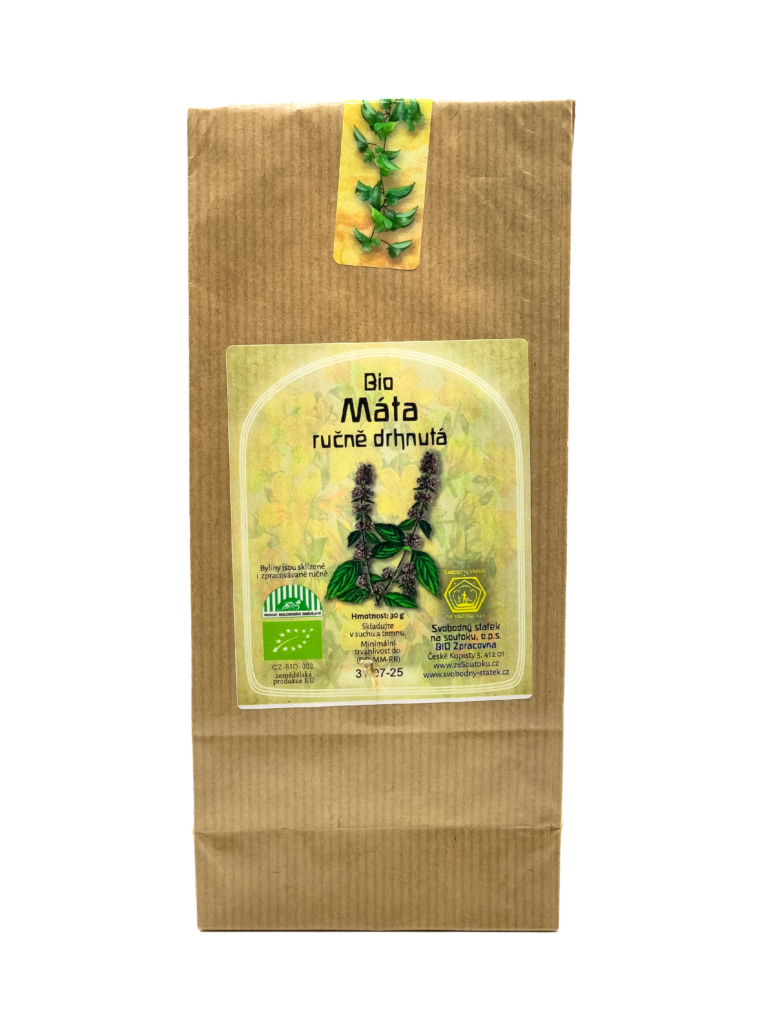 Máta sušená