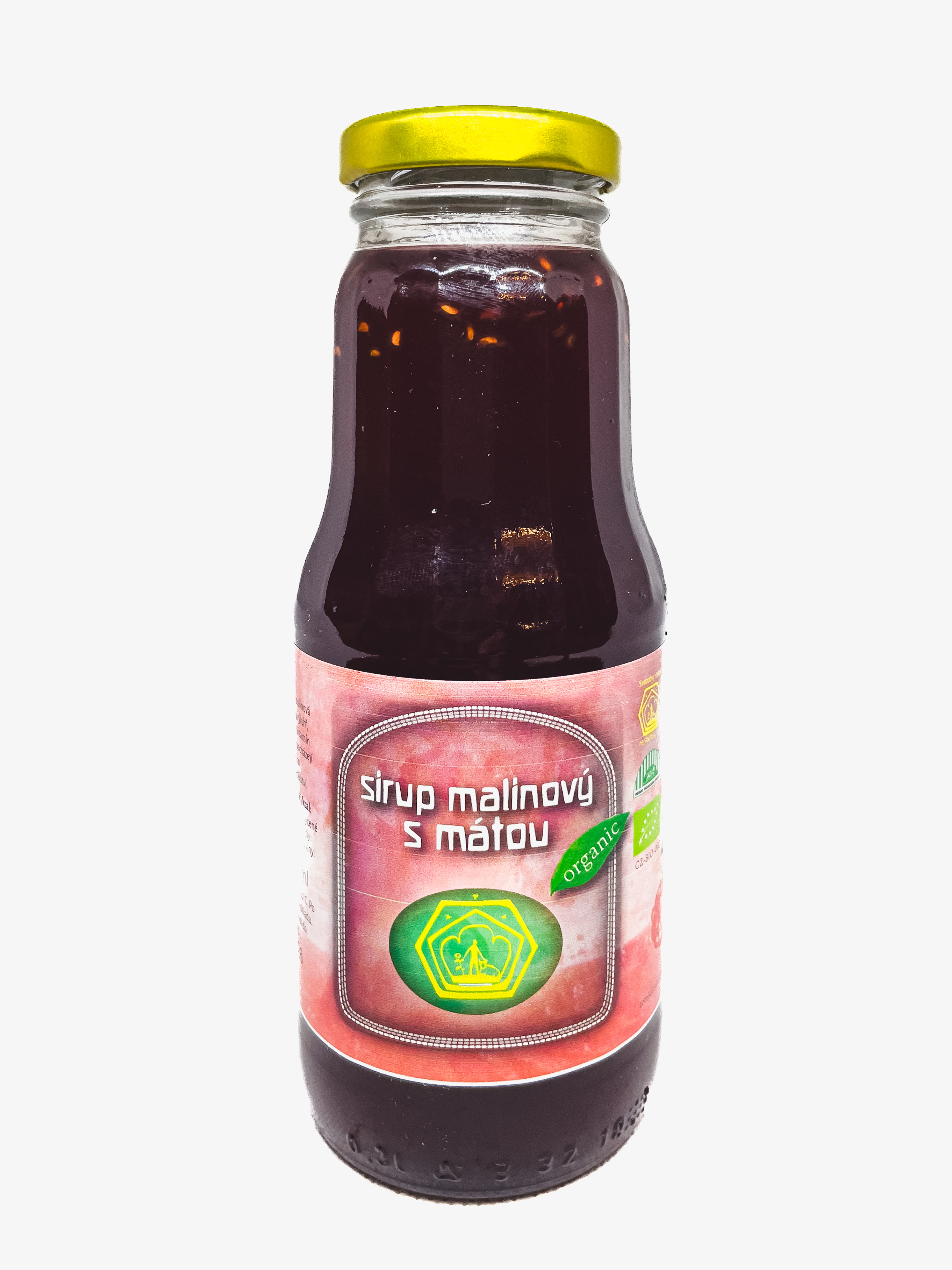 Malinový sirup s mátou